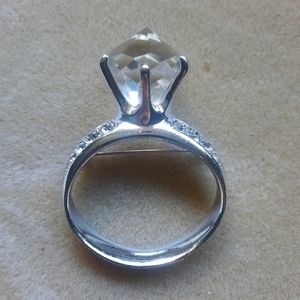 Large Diamond Ring Brooch